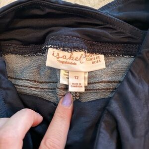 Maternity jeans! Stretchy and comfy.